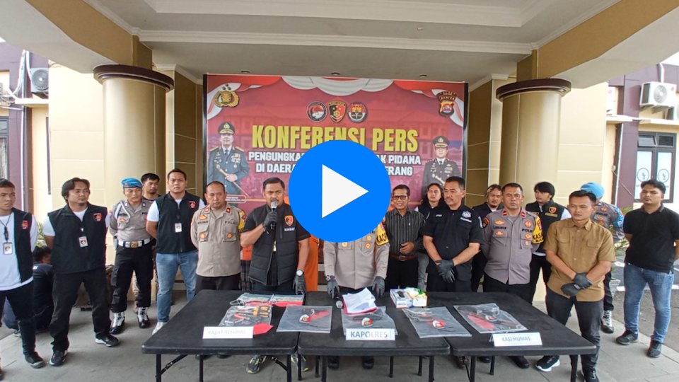 Komplotan Spesialis Curanmor Di Kabupaten Serang Dihadiahi Timah Panas